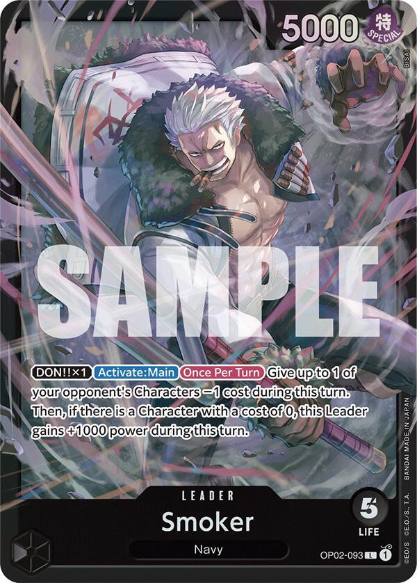Smoker OP02-093 card from Starter Deck 19: BLACK Smoker