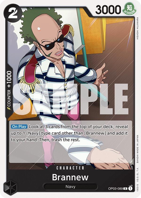 Brannew OP03-089 card from Starter Deck 19: BLACK Smoker