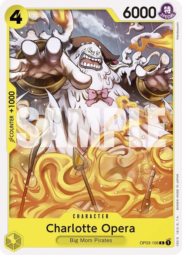Charlotte Opera OP03-106 card from Starter Deck 20: YELLOW Charlotte Katakuri