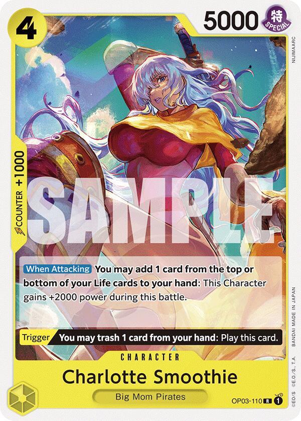 Charlotte Smoothie OP03-110 card from Starter Deck 20: YELLOW Charlotte Katakuri