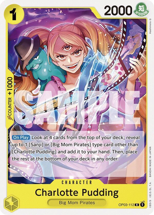 Charlotte Pudding OP03-112 card from Starter Deck 20: YELLOW Charlotte Katakuri