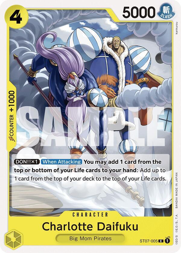 Charlotte Daifuku ST07-005 card from Starter Deck 20: YELLOW Charlotte Katakuri