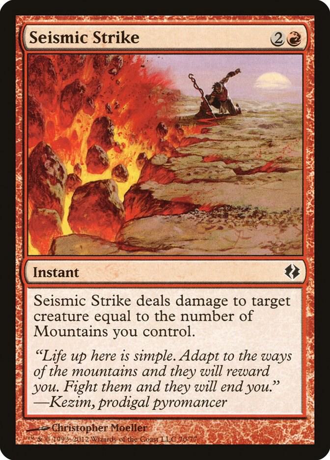 Seismic Strike 70 card from Duel Decks: Venser vs. Koth
