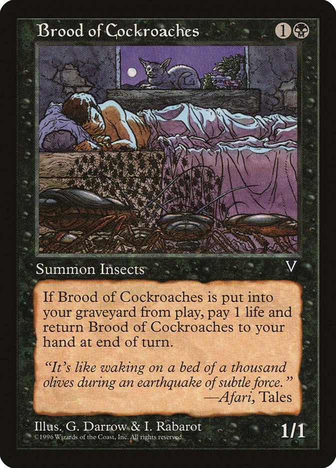 Brood of Cockroaches card from Visions