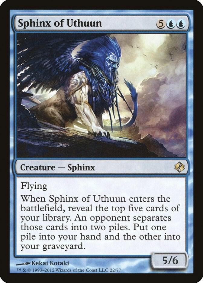 Sphinx of Uthuun 22 card from Duel Decks: Venser vs. Koth
