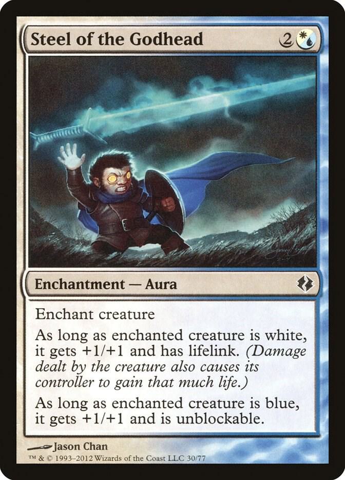 Steel of the Godhead 30 card from Duel Decks: Venser vs. Koth