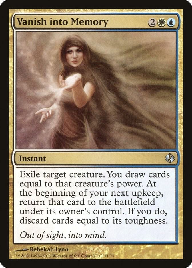 Vanish into Memory 31 card from Duel Decks: Venser vs. Koth