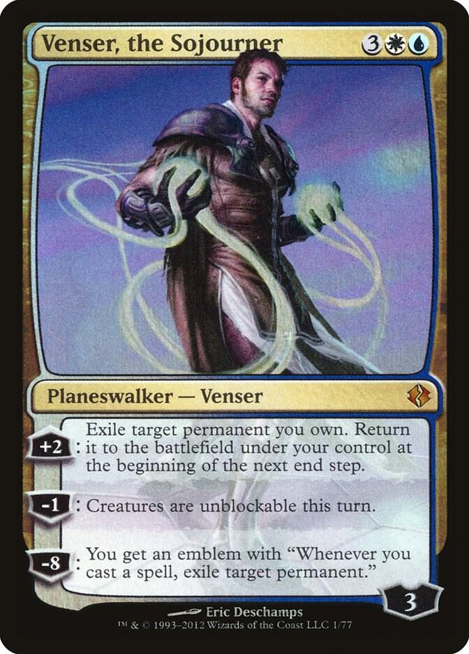 Venser, the Sojourner 1 card from Duel Decks: Venser vs. Koth