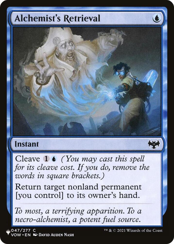 Alchemist's Retrieval 047/277 card from The List Reprints
