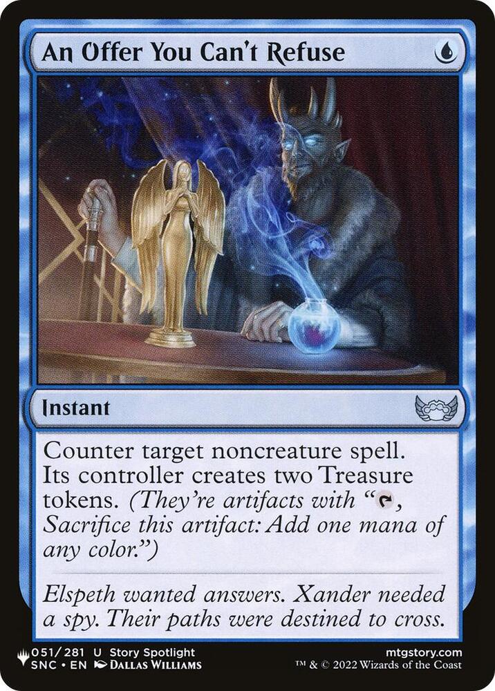 An Offer You Can't Refuse 051/281 card from The List Reprints