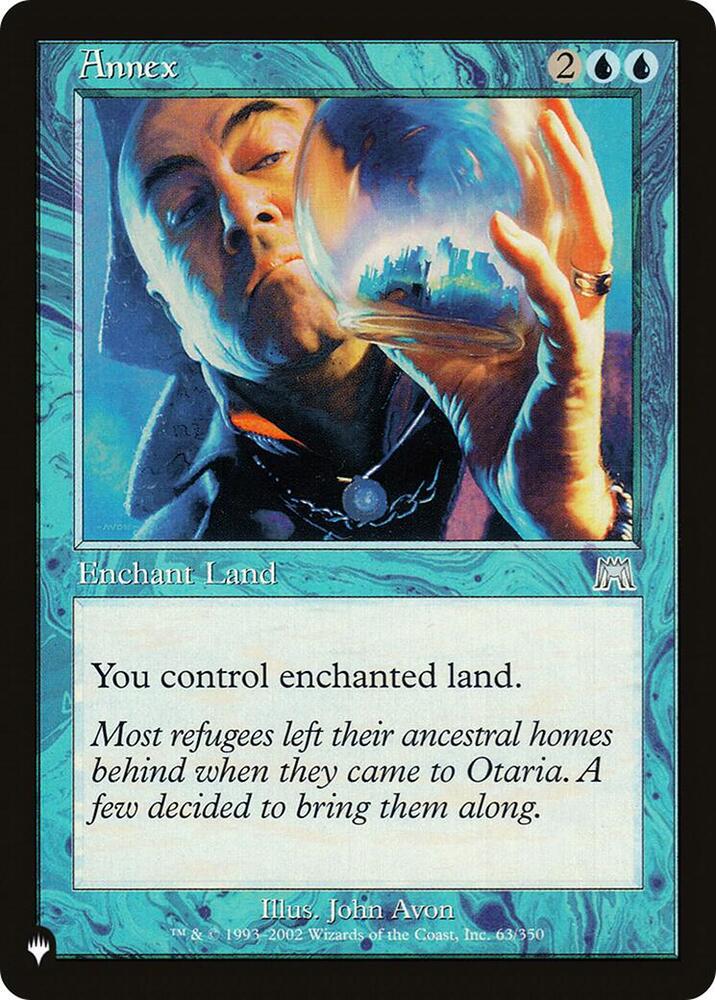 Annex 63/350 card from The List Reprints