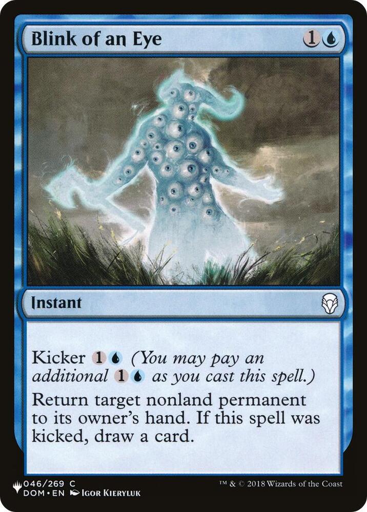 Blink of an Eye 046/269 card from The List Reprints