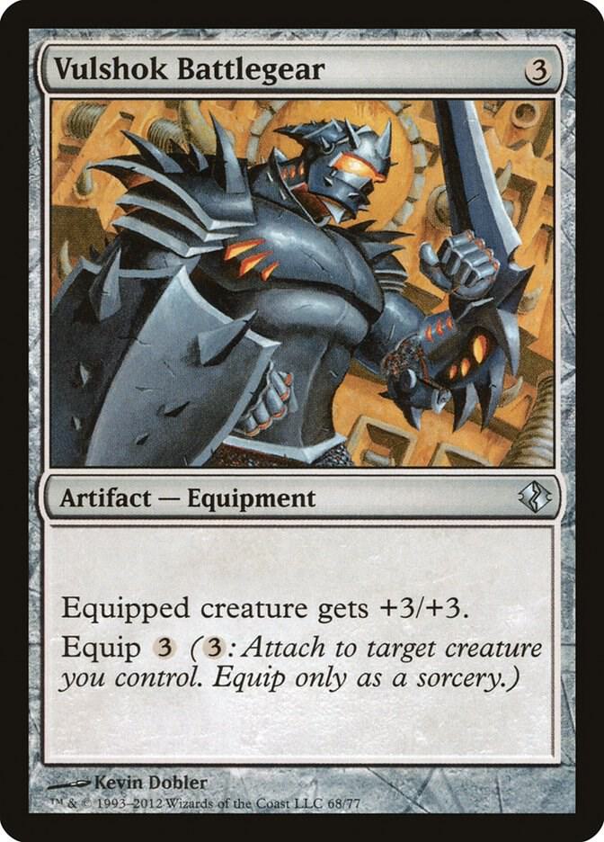 Vulshok Battlegear 68 card from Duel Decks: Venser vs. Koth