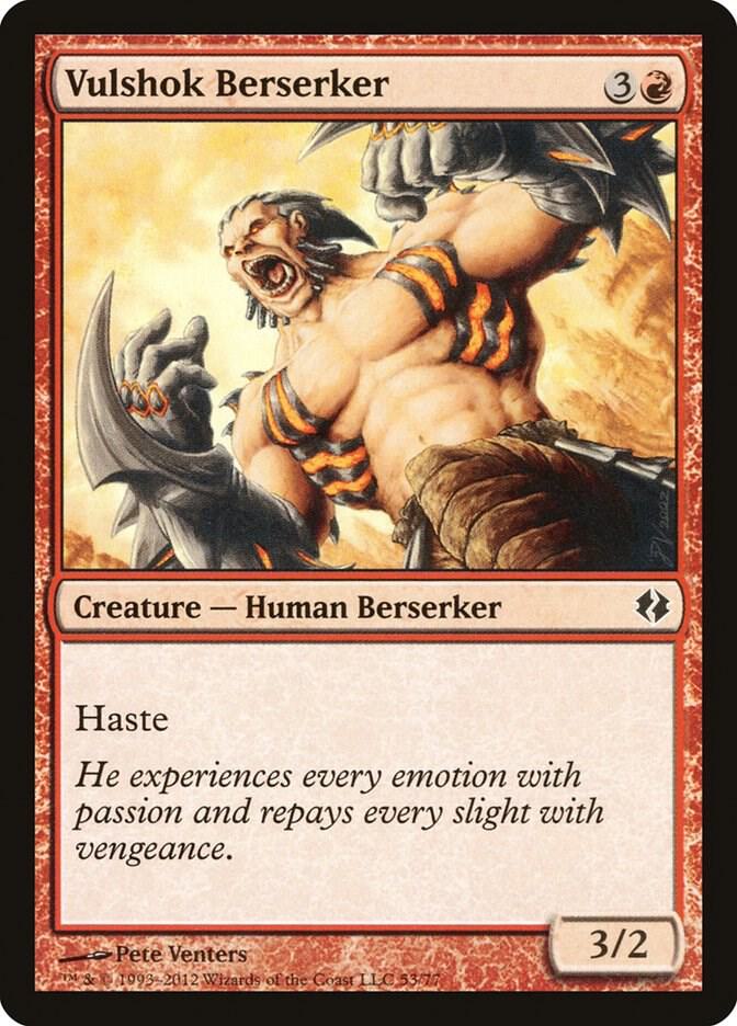 Vulshok Berserker 53 card from Duel Decks: Venser vs. Koth