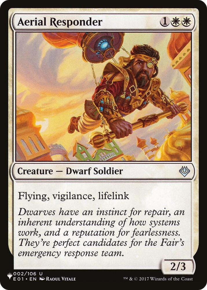 Aerial Responder 002/106 card from The List Reprints