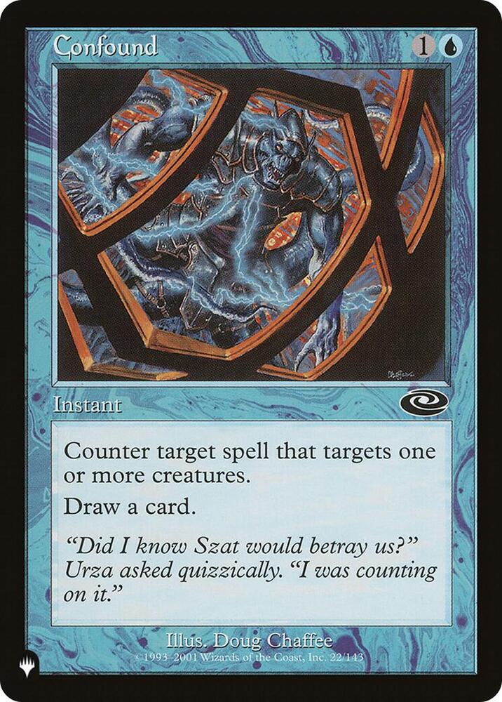 Confound 22/143 card from The List Reprints
