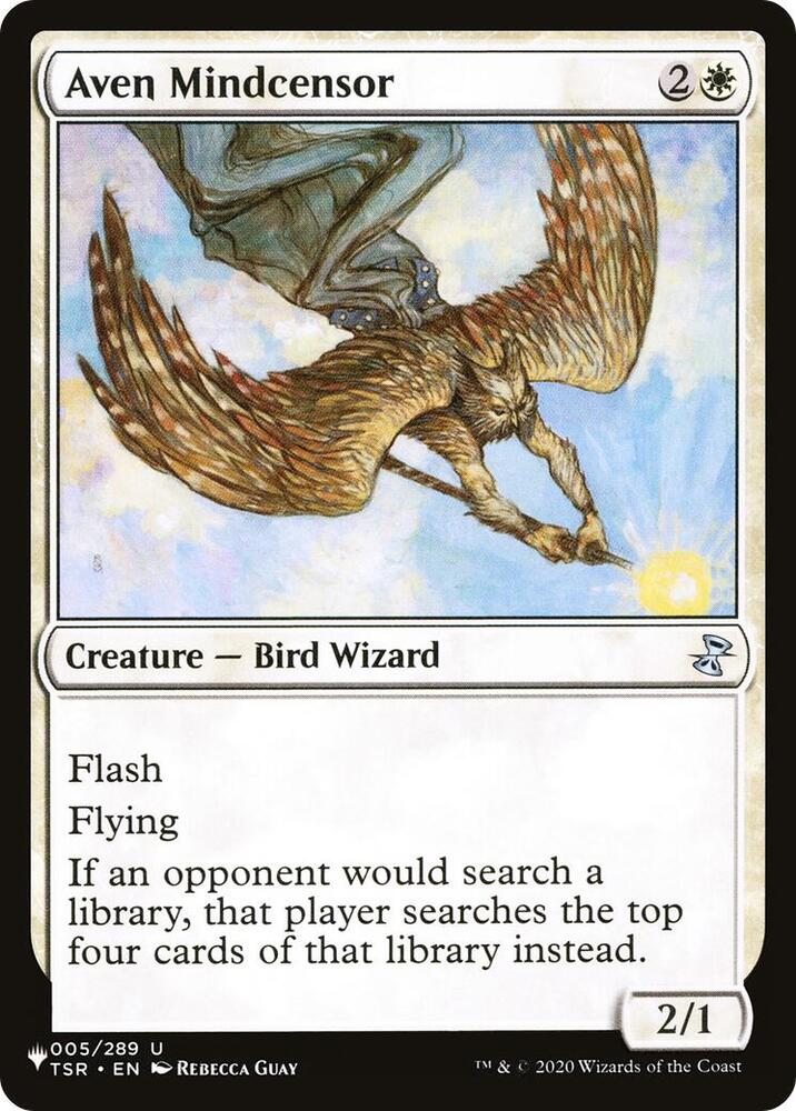 Aven Mindcensor 005/289 card from The List Reprints