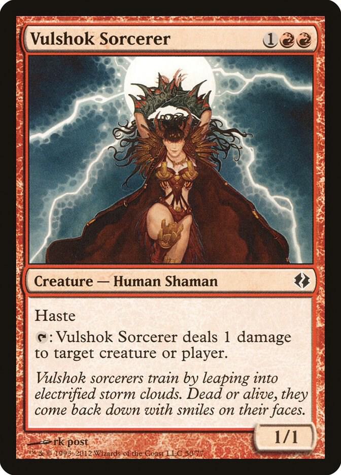 Vulshok Sorcerer 50 card from Duel Decks: Venser vs. Koth