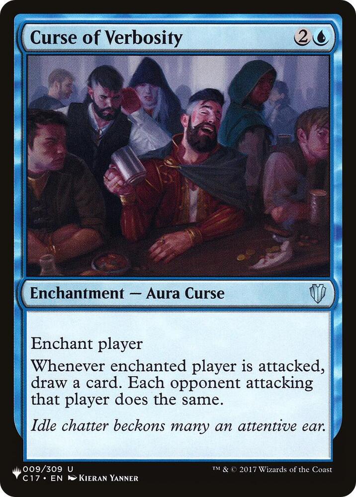 Curse of Verbosity 009/309 card from The List Reprints