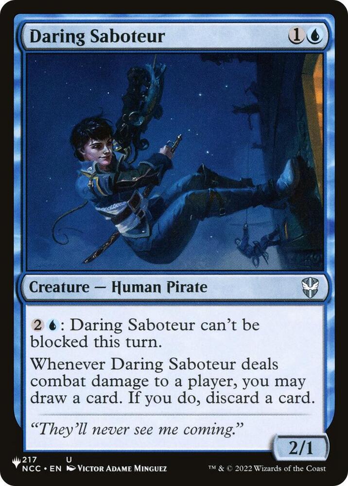 Daring Saboteur 217/093 card from The List Reprints