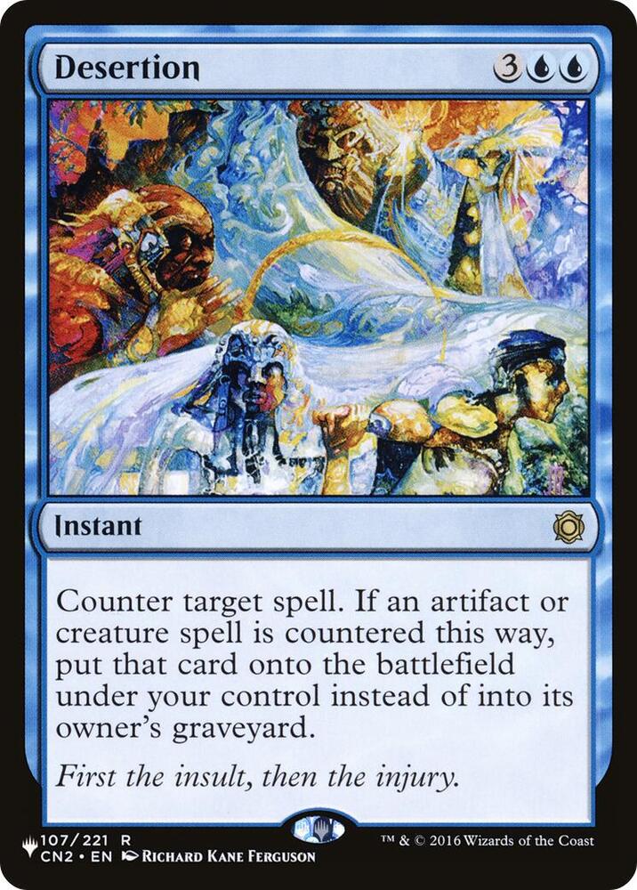 Desertion 107/221 card from The List Reprints