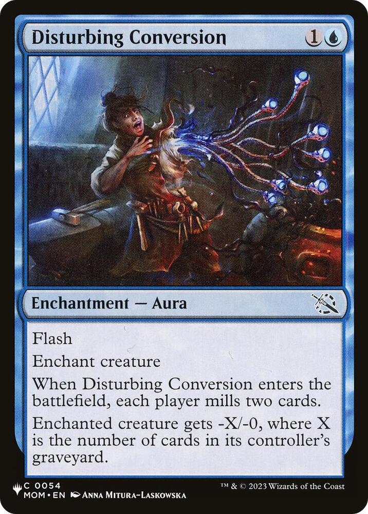 Disturbing Conversion 0054 card from The List Reprints