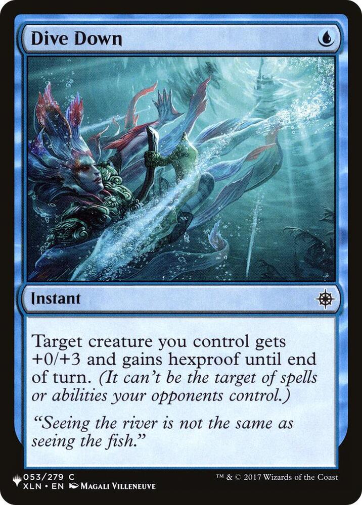 Dive Down 053/279 card from The List Reprints