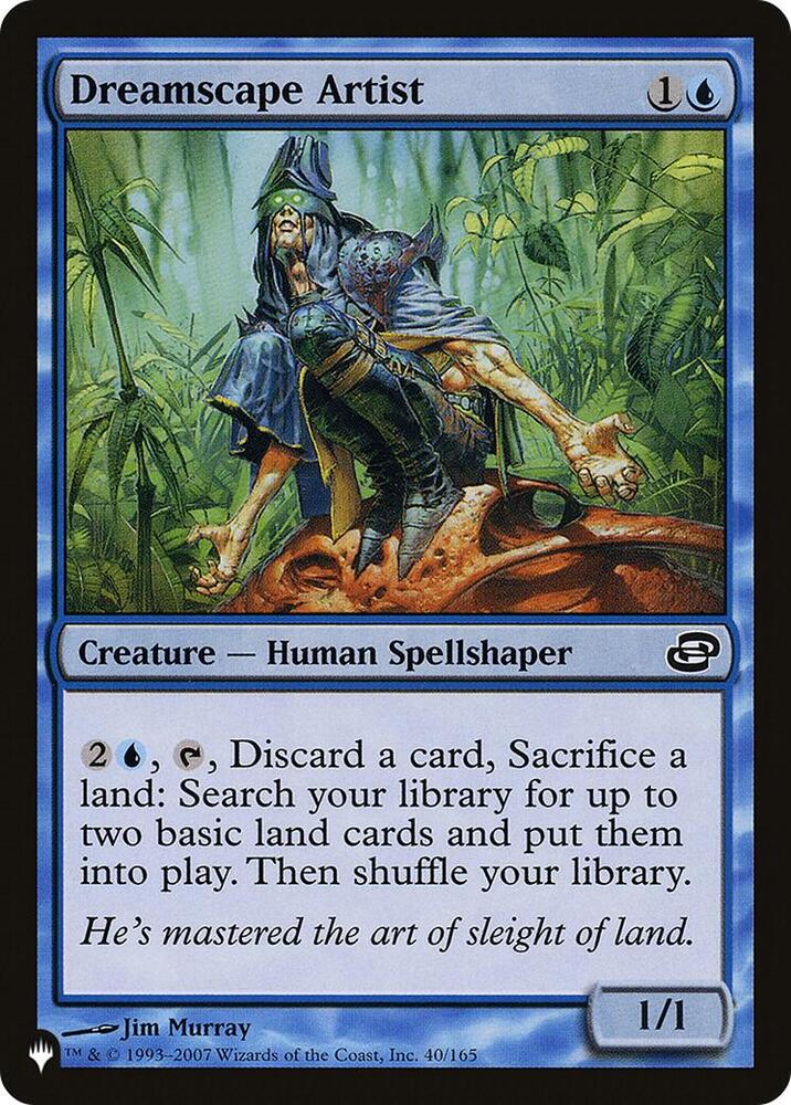 Dreamscape Artist 40/165 card from The List Reprints