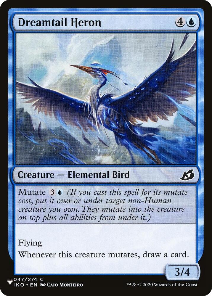 Dreamtail Heron 047/274 card from The List Reprints