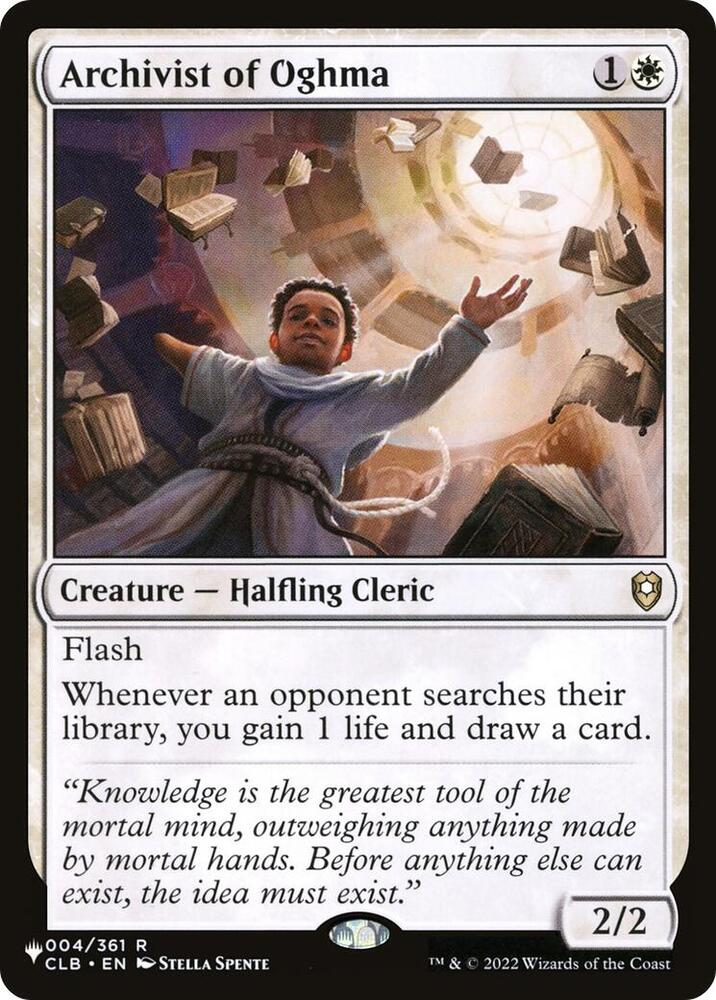 Archivist of Oghma 004/361 card from The List Reprints