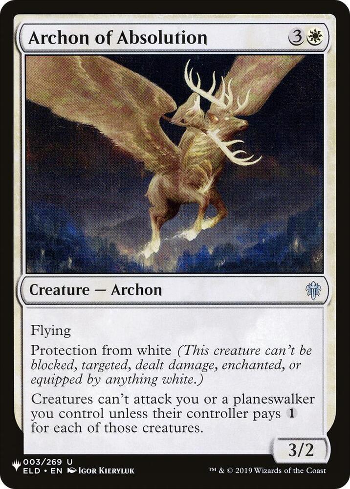 Archon of Absolution 003/269 card from The List Reprints