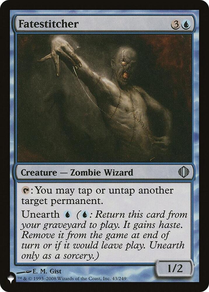 Fatestitcher 43/249 card from The List Reprints