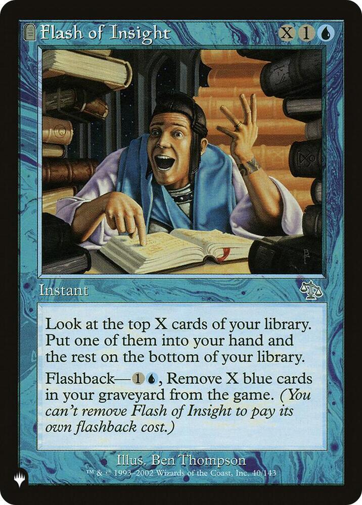 Flash of Insight 40/143 card from The List Reprints