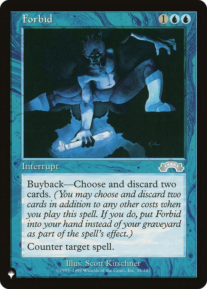 Forbid 35/143 card from The List Reprints