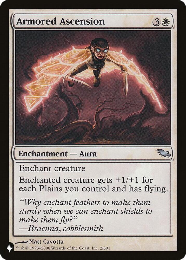 Armored Ascension 2/301 card from The List Reprints