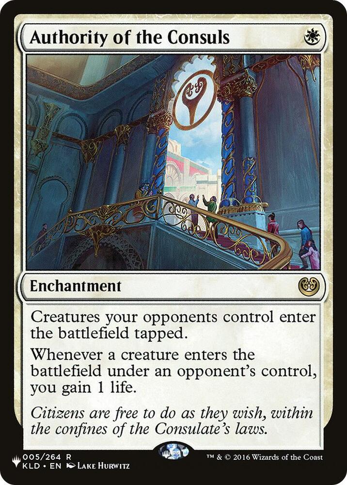 Authority of the Consuls 005/264 card from The List Reprints