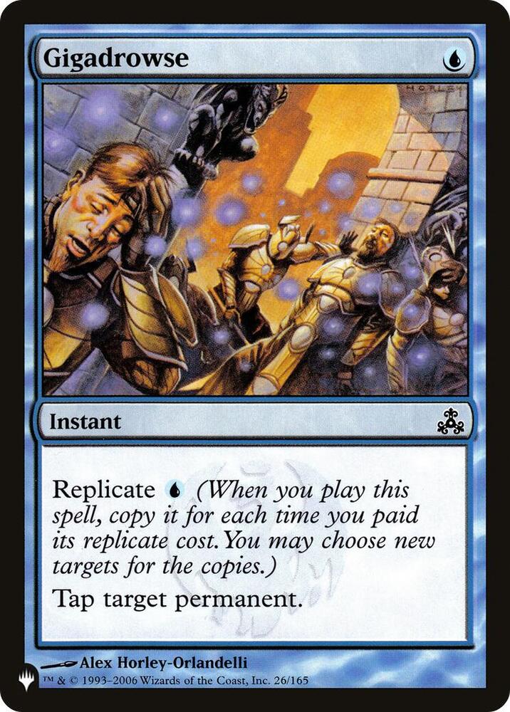 Gigadrowse 26/165 card from The List Reprints