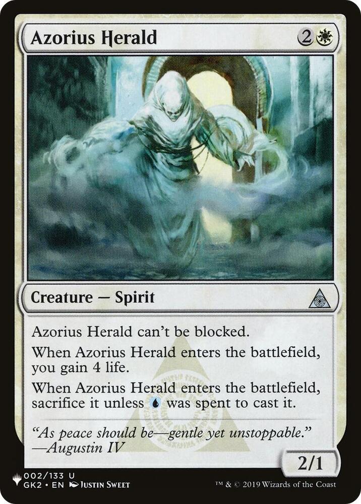 Azorius Herald 002/133 card from The List Reprints