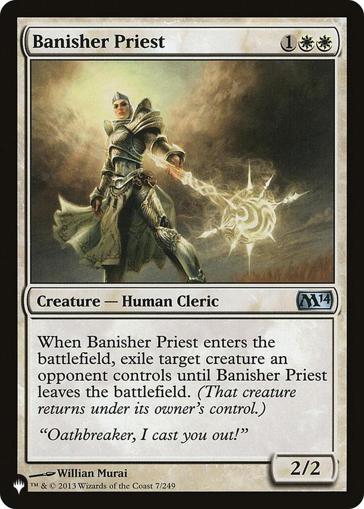 Banisher Priest 7/249 card from The List Reprints