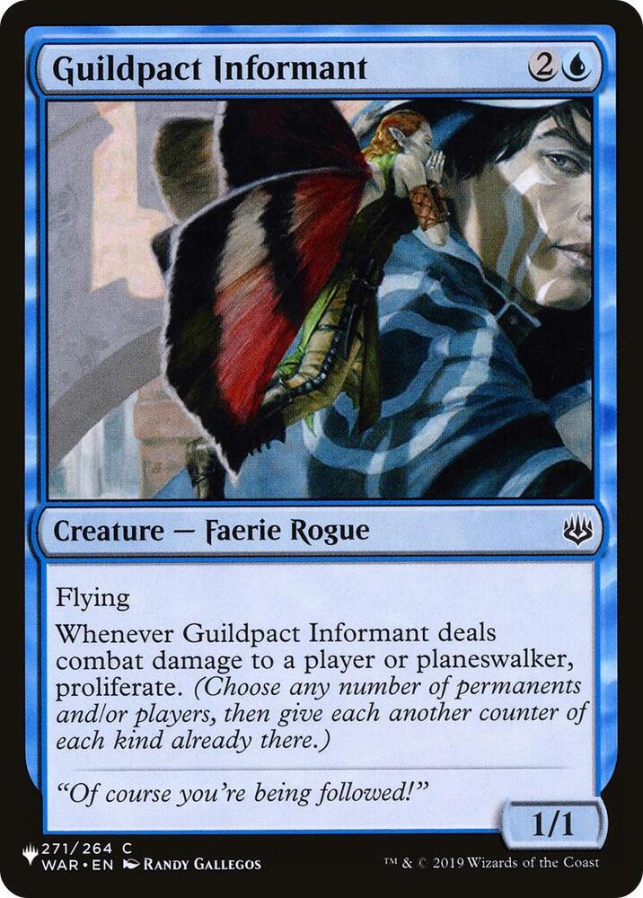 Guildpact Informant 271/264 card from The List Reprints