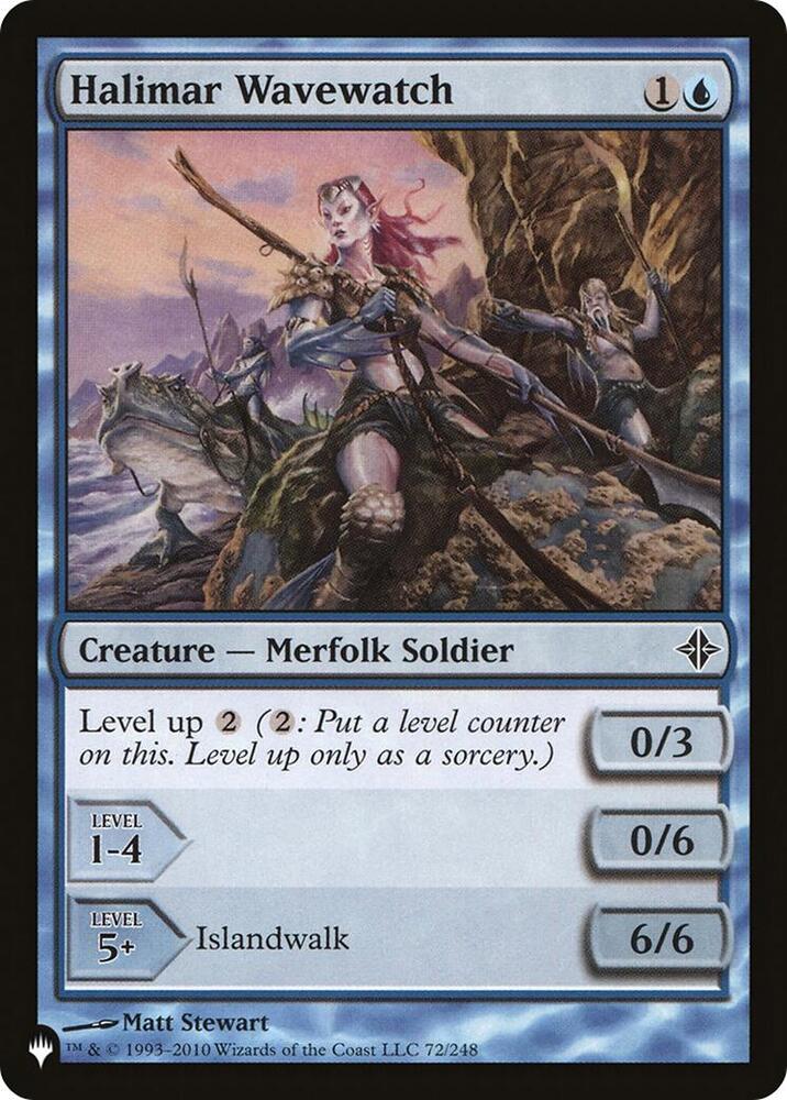 Halimar Wavewatch 72/248 card from The List Reprints