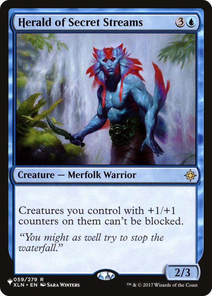 Herald of Secret Streams 059/279 card from The List Reprints