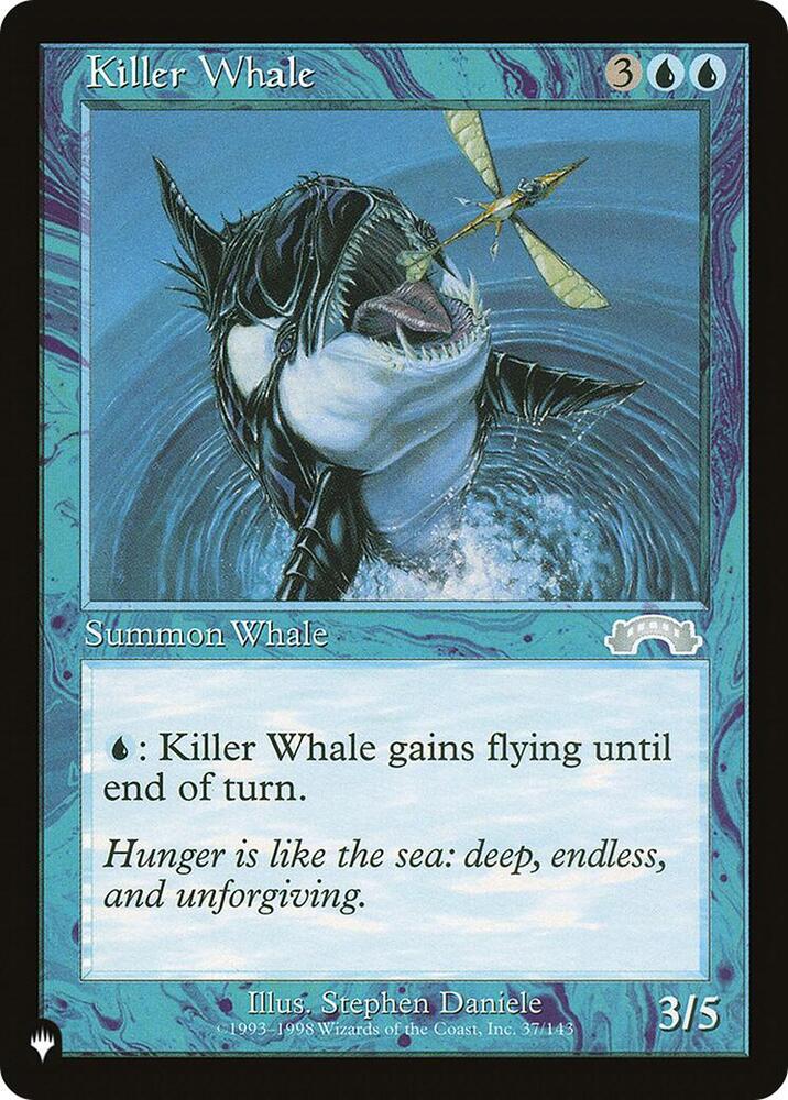 Killer Whale 37/143 card from The List Reprints