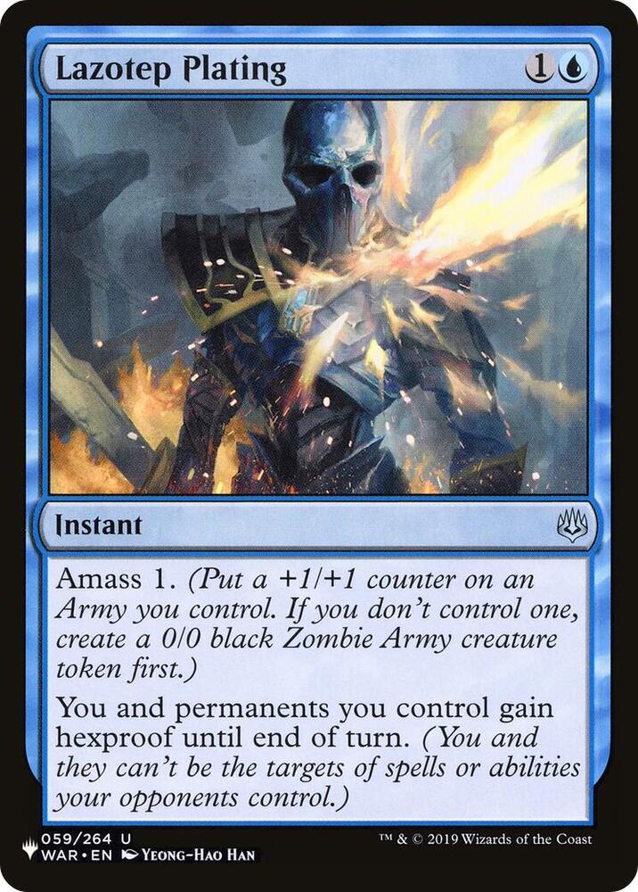 Lazotep Plating 059/264 card from The List Reprints