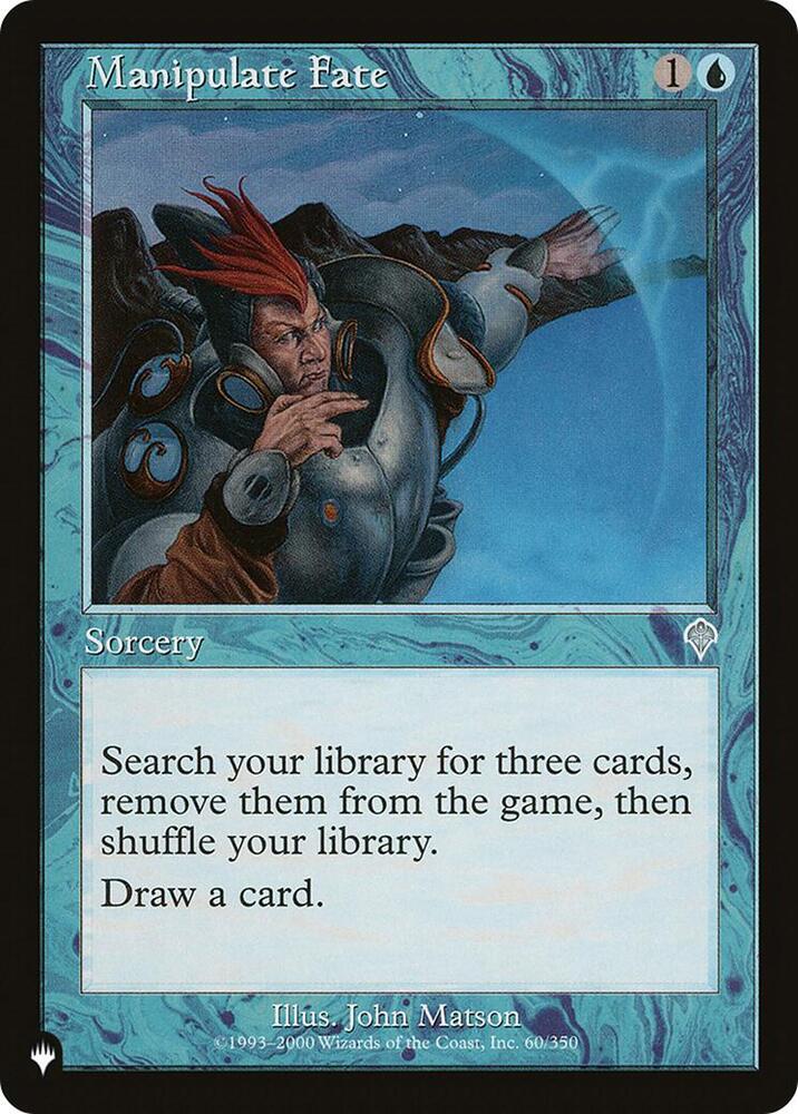 Manipulate Fate 60/350 card from The List Reprints