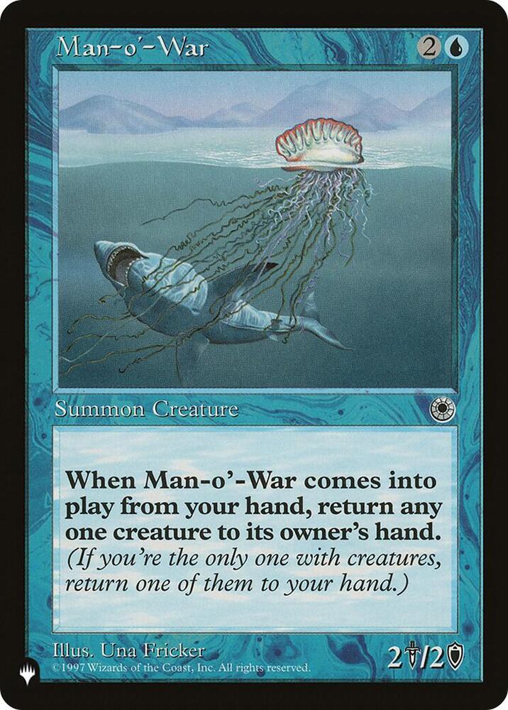 Man-o'-War (POR) card from The List Reprints