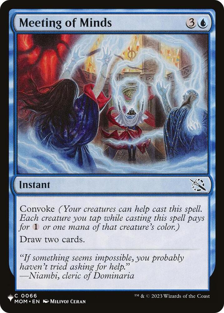 Meeting of Minds 0066 card from The List Reprints