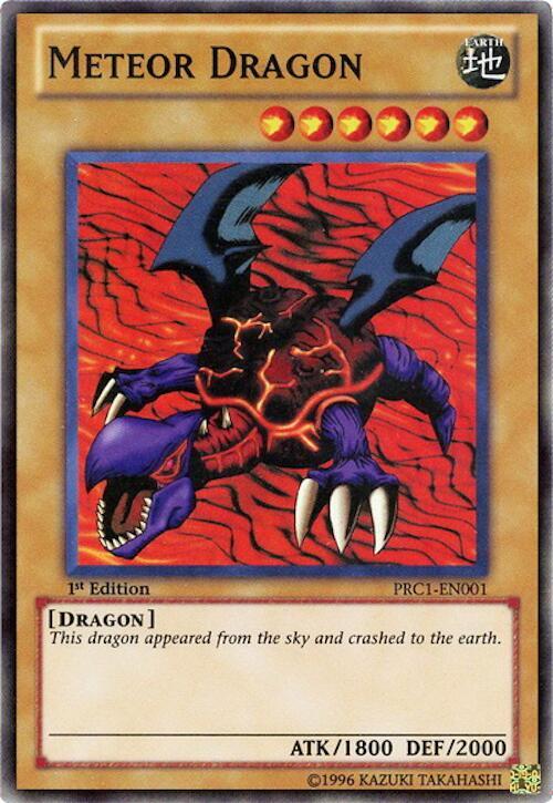 Meteor Dragon PRC1-EN001 card from 2012 Premium Collection Tin