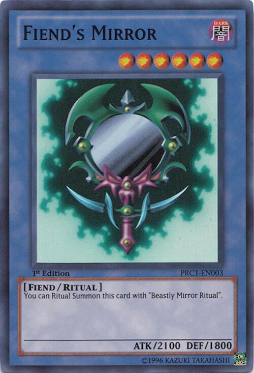 Fiend's Mirror PRC1-EN003 card from 2012 Premium Collection Tin