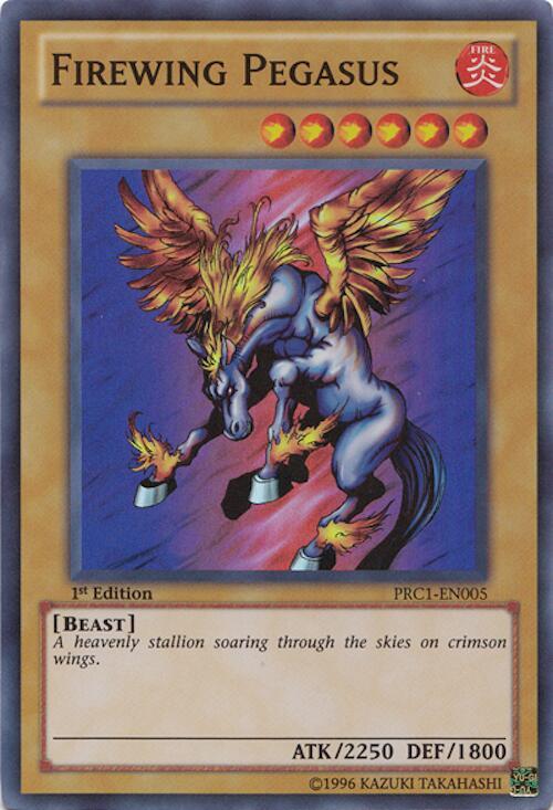 Firewing Pegasus PRC1-EN005 card from 2012 Premium Collection Tin